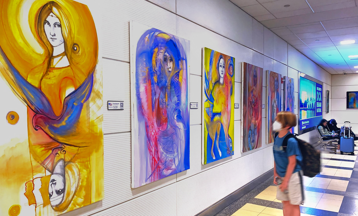 Creating calm spaces for air travelers through art | Leidos